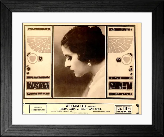 Framed Print : HEART AND SOUL, Theda Bara, 1917, TM and copyright 20th Century Fox Film Corp. All rights reserved / Courtesy: Everett Collection