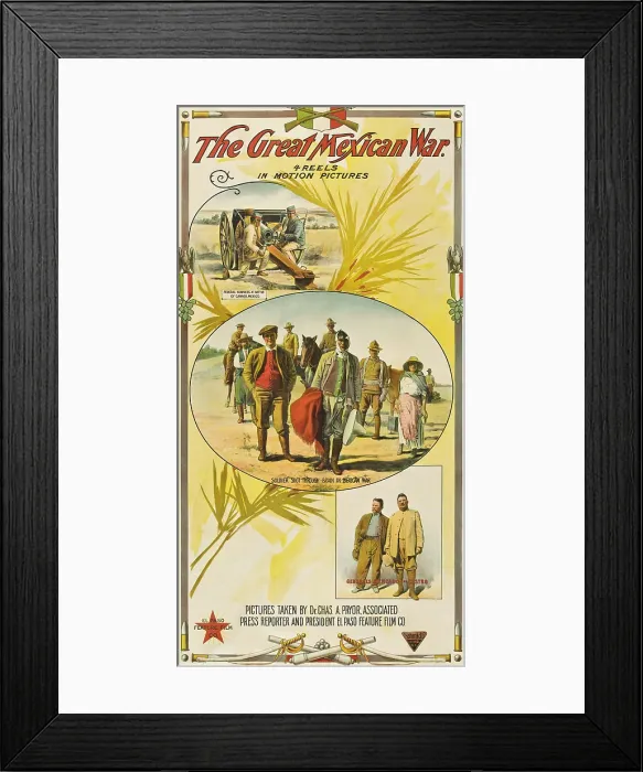 Framed Print : THE GREAT MEXICAN WAR, bottom from left: General Salvador Mercado, General Adolfo Jimenez Castro, 1914