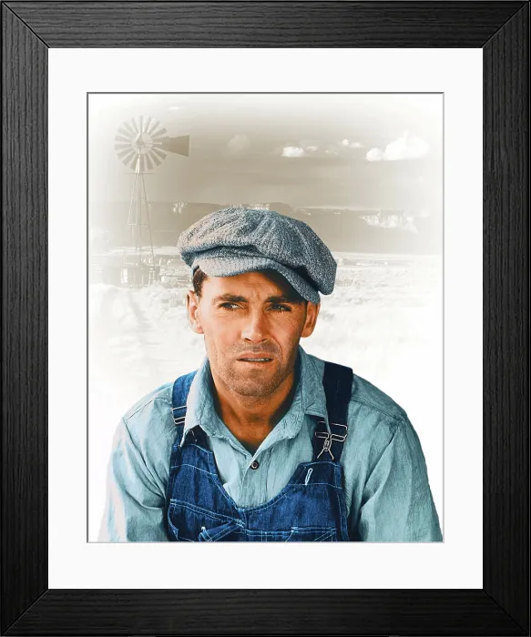 Framed Print : THE GRAPES OF WRATH, Henry Fonda, 1940. TM and Copyright 20th Century Fox Film Corp. All rights reserved. Courtesy: Everett Collection
