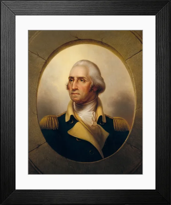 Framed Print : American Revolution. George Washington, by Rembrandt Peale, American painting, oil on canvas, 1846 Framed Print : American Revolution. George Washington, by Rembrandt Peale, American painting, oil on canvas, 1846