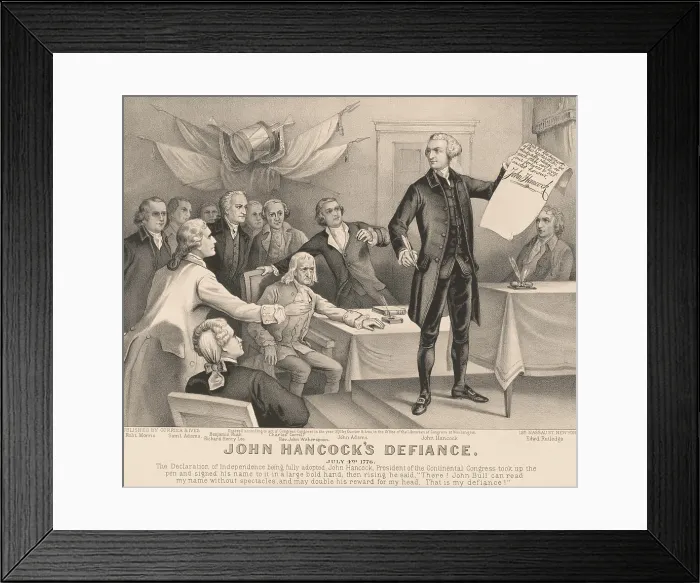 Framed Print : American Revolution, Second Continential Congress, Philadelphia, 1775-1776