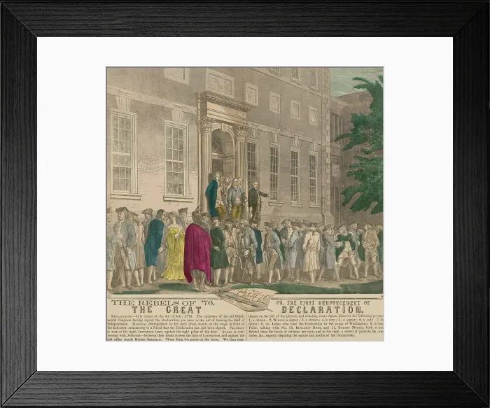 Framed Print : American Revolution, Second Continential Congress, Philadelphia, 1775-1776