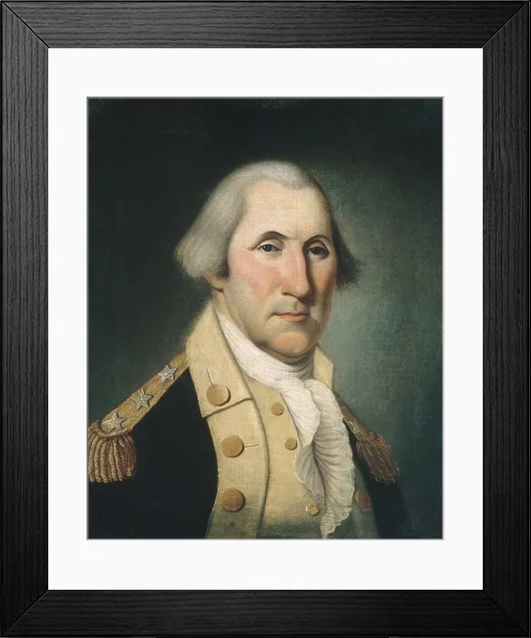 Framed Print : American Revolution. George Washington, by Charles Peale Polk, American painting, oil on canvas, 1780 Framed Print : American Revolution. George Washington, by Charles Peale Polk, American painting, oil on canvas, 1780
