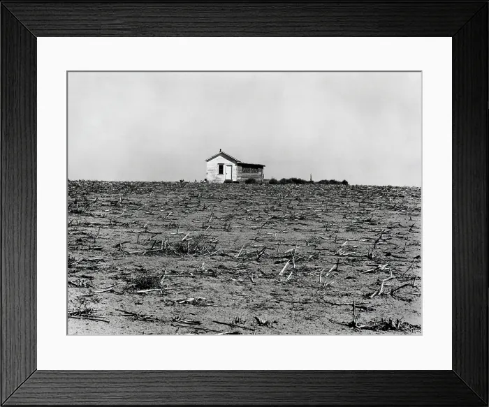 Framed Print : Abandoned house, Haskell, Kansas, April 1941. Photo by Irving Rusinow. (BSLOC_2013_7_21)