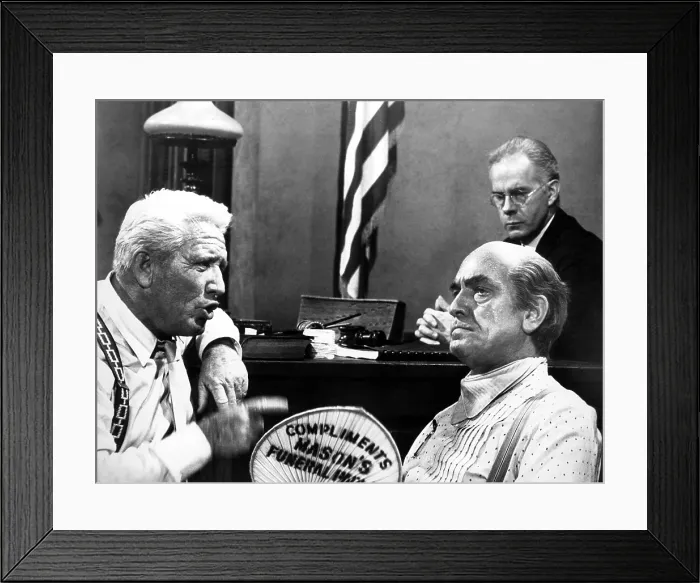 Framed Print : INHERIT THE WIND, Spencer Tracy, Harry Morgan, Fredric March, 1960 Framed Print : INHERIT THE WIND, Spencer Tracy, Harry Morgan, Fredric March, 1960