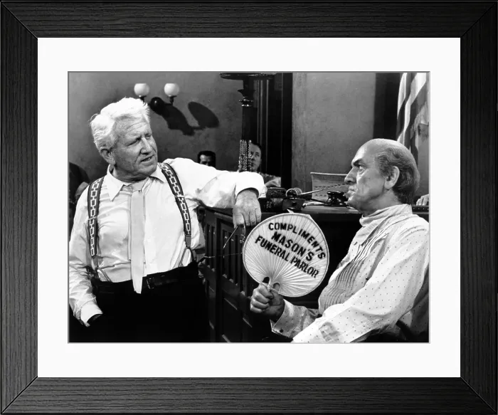 Framed Print : INHERIT THE WIND, Spencer Tracy, Fredric March, 1960