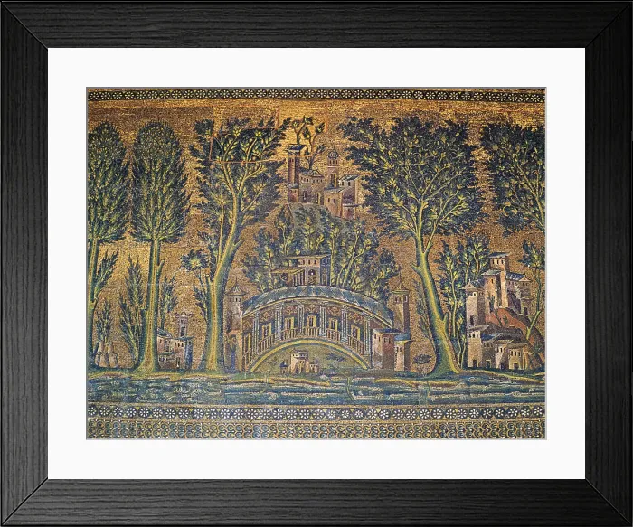 Framed Print : Detail of the courtyard mosaic decoration, by Unknown Artist, 706 - 705, 8th Century, - Syria, Governatorato di Damasco, Damascus, Damascus, Great MosqueGrand Mosque Framed Print : Detail of the courtyard mosaic decoration, by Unknown Artist, 706 - 705, 8th Century, - Syria, Governatorato di Damasco, Damascus, Damascus, Great MosqueGrand Mosque