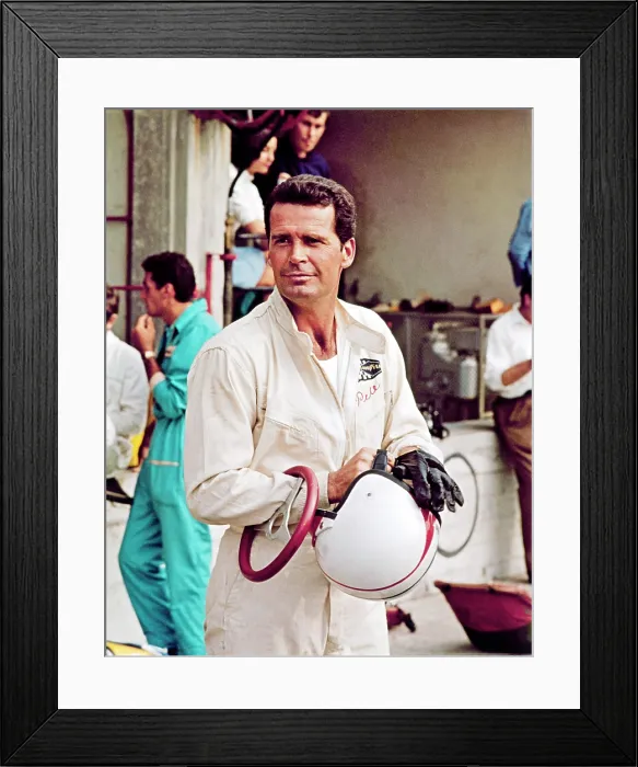 Framed Print : GRAND PRIX, James Garner, 1966