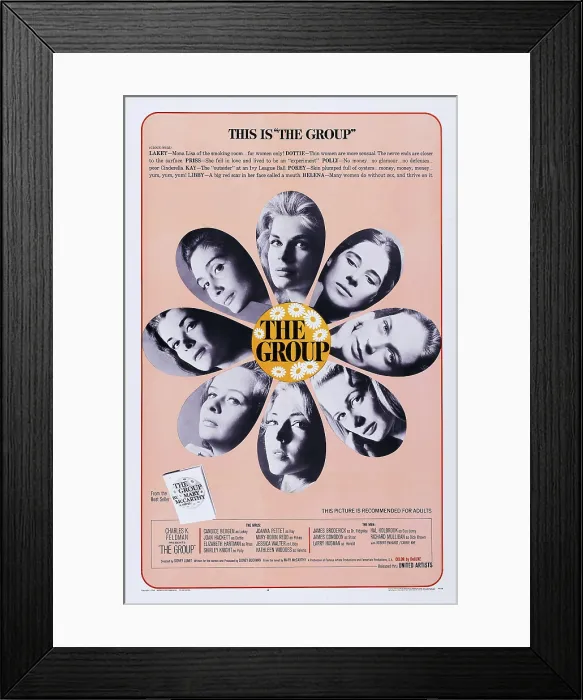 Framed Print : THE GROUP, US poster art clockwise from top, center: Candice Bergen, Joan Hackett, Elizabeth Hartman, Shirley Knight, Joanna Pettet, Mary-Robin Redd, Jessica Walter Framed Print : THE GROUP, US poster art clockwise from top, center: Candice Bergen, Joan Hackett, Elizabeth Hartman, Shirley Knight, Joanna Pettet, Mary-Robin Redd, Jessica Walter