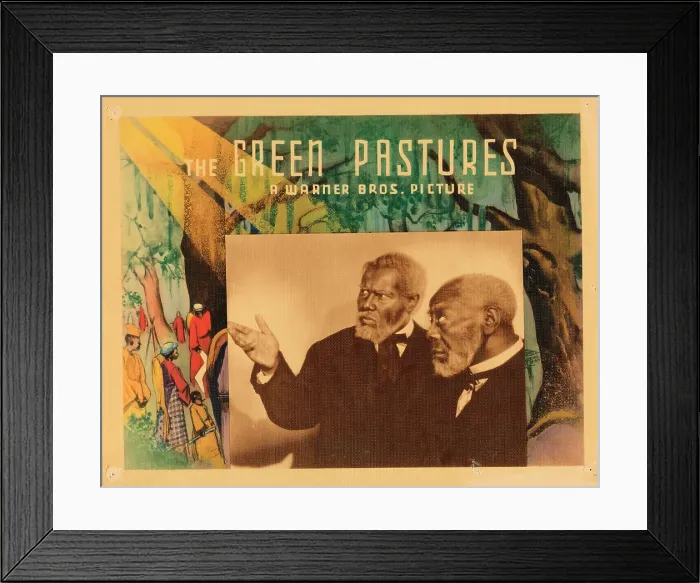 Framed Print : THE GREEN PASTURES, lobbycard, Rex Ingram (hand up), 1936 Framed Print : THE GREEN PASTURES, lobbycard, Rex Ingram (hand up), 1936