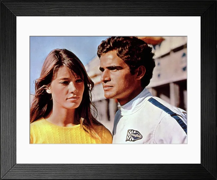 Framed Print : GRAND PRIX, Francoise Hardy, Antonio Sabato, 1966 Framed Print : GRAND PRIX, Francoise Hardy, Antonio Sabato, 1966