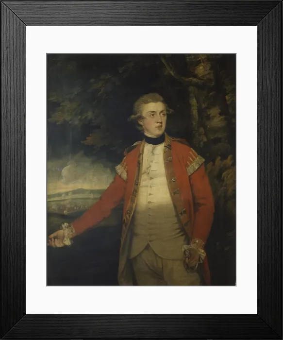 Framed Print : Portrait of Lord Donoughmore, by Joshua Reynolds, 18th century, oil on canvas. - Italy, Lombardy, Milan, Brera Collection. Whole artwork view. Portrait of a nobleman