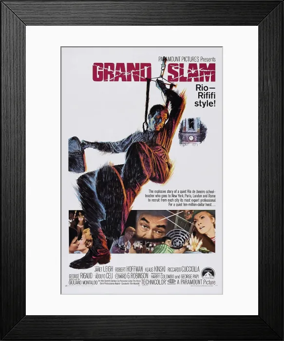 Framed Print : GRAND SLAM, (aka AD OGNI COSTO), US poster, Robert Hoffmann, 1967