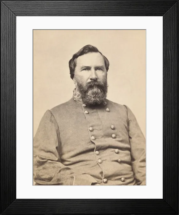 Framed Print : Confederate General James Longstreet, c. 1861-65, was one of Robert E. Lees most capable generals during the US Civil War Framed Print : Confederate General James Longstreet, c. 1861-65, was one of Robert E. Lees most capable generals during the US Civil War
