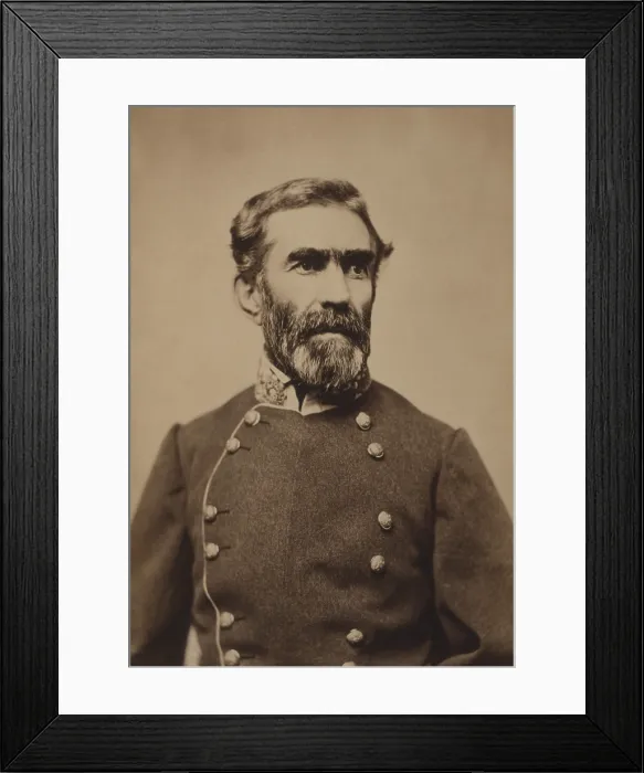 Framed Print : Confederate General Braxton Bragg, c. 1861-65.He fought throughout the Civil War, with more battle losses than wins Framed Print : Confederate General Braxton Bragg, c. 1861-65.He fought throughout the Civil War, with more battle losses than wins
