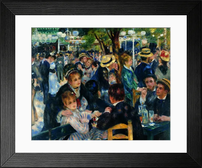 Framed Print : Dance at Le moulin de la Galette (Il Bal au Moulin de la Galette), by Pierre-Auguste Renoir, 1876, 19th Century, oil on canvas, 131 x 175 cm - France, Paris, Muse d'Orsay