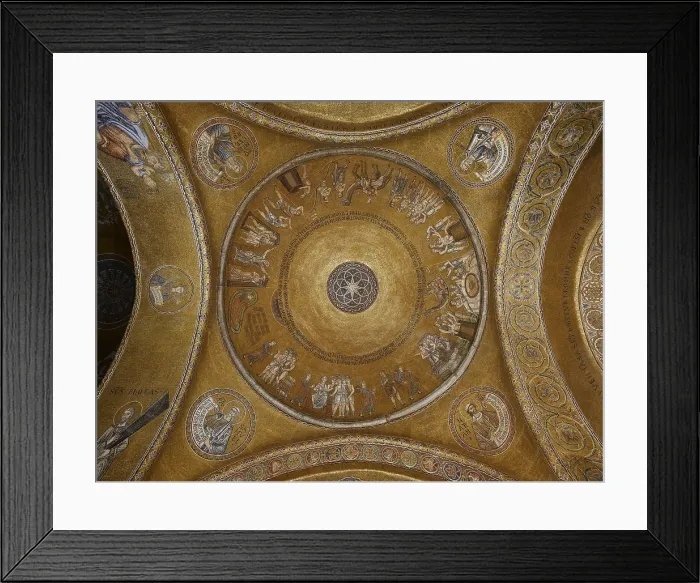 Framed Print : St Marks Basilica, Venice, by Unknown Artist, 10th Century, - Italy, Veneto, Venice, San Marco Basilica. Overall view. First Josephs dome. Joseph and his brothers