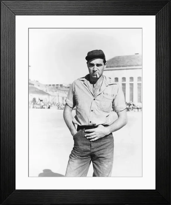 Framed Print : INSIDE THE WALLS OF FOLSOM PRISON, Steve Cochran, 1951