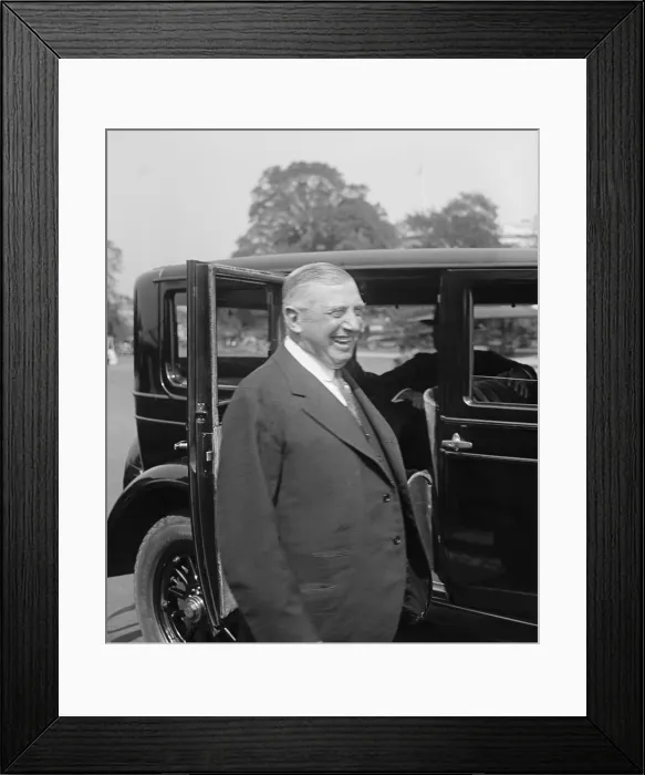 Framed Print : Charles M. Schwab on Sept. 21, 1929, shortly before the Black Friday Wall Street Crash