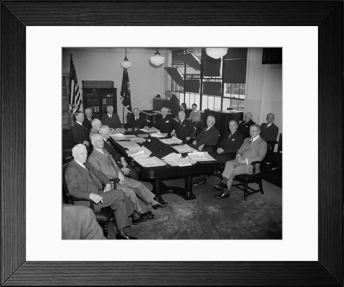 Framed Print : U.S. Military leaders meet with Secretary of War Woodring, Dec. 1, 1939. With the exception of Major Gen. George C Framed Print : U.S. Military leaders meet with Secretary of War Woodring, Dec. 1, 1939. With the exception of Major Gen. George C