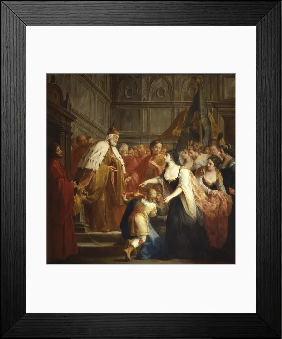 Framed Print : The Doge Agostino Barbarigo, by Vincenzo Guarana, 18th century, oil on canvas. - Italy, Veneto, Venice, Palazzo Barbarigo della Terrazza. Whole artwork view Framed Print : The Doge Agostino Barbarigo, by Vincenzo Guarana, 18th century, oil on canvas. - Italy, Veneto, Venice, Palazzo Barbarigo della Terrazza. Whole artwork view