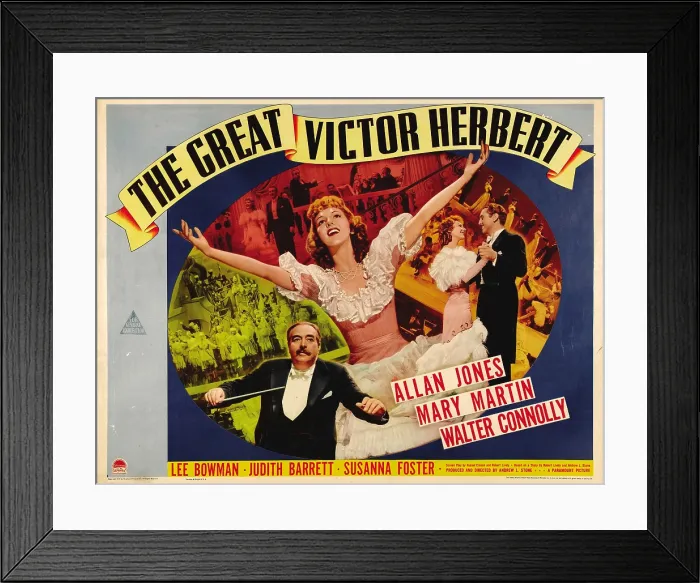 Framed Print : THE GREAT VICTOR HERBERT, from bottom left: Walter Connolly, Mary Martin (center and second from right), far right: Allan Jones, 1939
