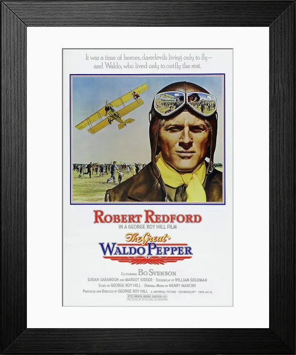 Framed Print : THE GREAT WALDO PEPPER, US poster, Robert Redford, 1975