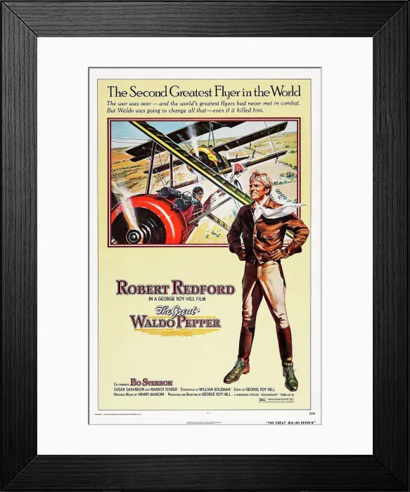 Framed Print : THE GREAT WALDO PEPPER, US poster, Robert Redford, 1975 Framed Print : THE GREAT WALDO PEPPER, US poster, Robert Redford, 1975