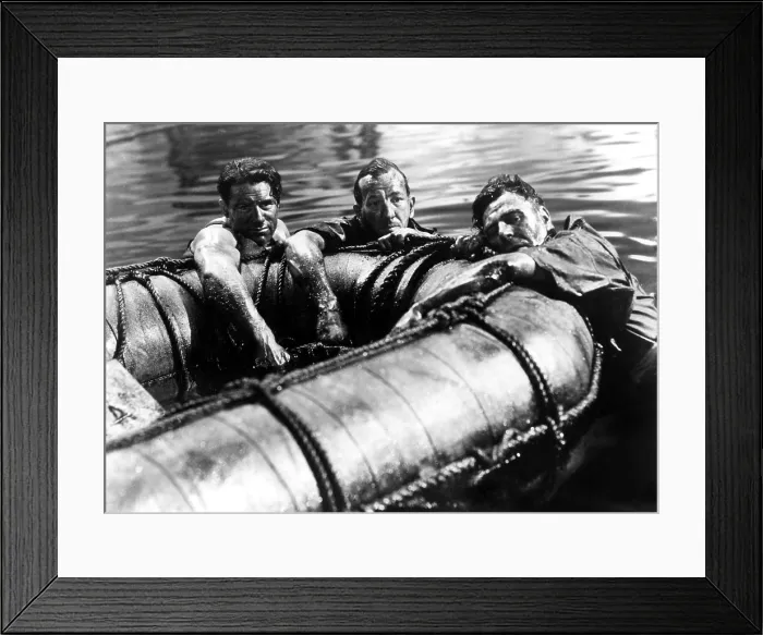 Framed Print : IN WHICH WE SERVE, Noel Coward (center), 1942, lost at sea Framed Print : IN WHICH WE SERVE, Noel Coward (center), 1942, lost at sea