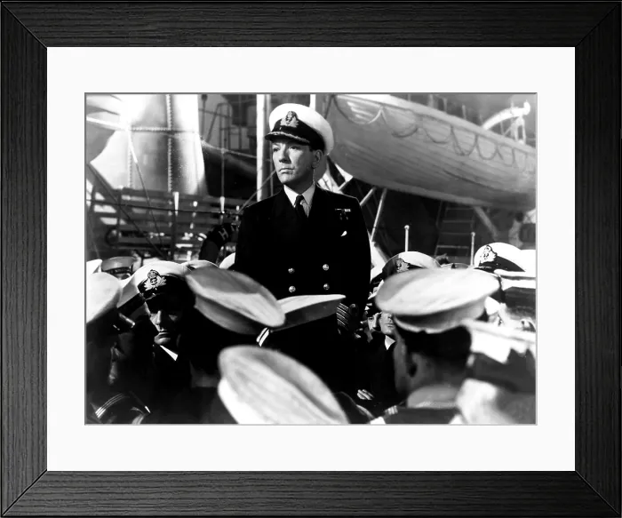 Framed Print : IN WHICH WE SERVE, Noel Coward, 1942, at the British Navy yard