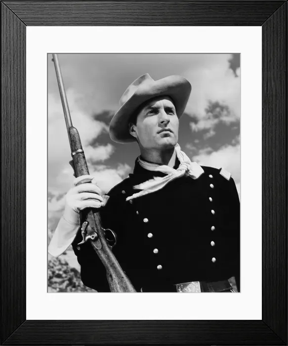 Framed Print : INDIAN UPRISING, George Montgomery, 1952