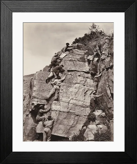 Framed Print : SURVEYING UNDER DIFFICULTIES, by Andrew J. Russell, ca. 1866-1869 Framed Print : SURVEYING UNDER DIFFICULTIES, by Andrew J. Russell, ca. 1866-1869