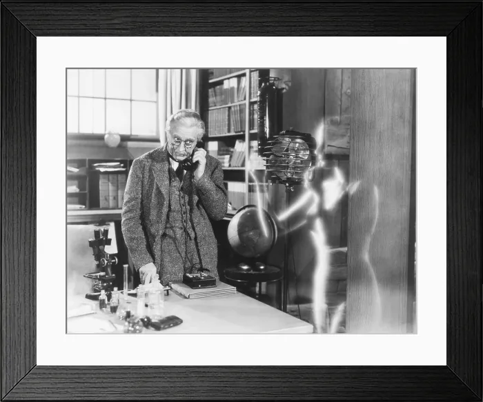 Framed Print : THE INVISIBLE WOMAN, John Barrymore, Virginia Bruce, 1940