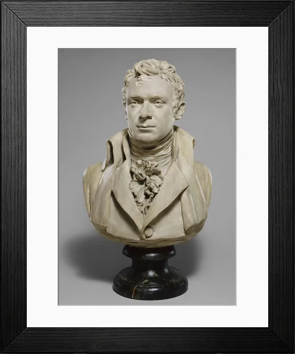 Framed Print : Robert Fulton, lithograph made from portrait bust by French sculptor, Jean Antoine Houdon, 1803-04 Framed Print : Robert Fulton, lithograph made from portrait bust by French sculptor, Jean Antoine Houdon, 1803-04