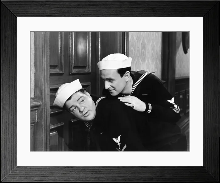 Framed Print : IN THE NAVY, from left: Lou Costello, Bud Abbott, 1941 Framed Print : IN THE NAVY, from left: Lou Costello, Bud Abbott, 1941
