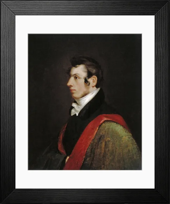 Framed Print : Samuel Finley Breese Morse, in an 1822 self-portrait made while he was studying painting in England
