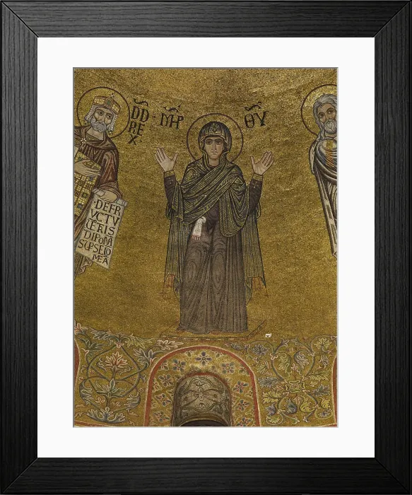 Framed Print : St Marks Basilica, Venice, by Unknown Artist, 10th Century, - Italy, Veneto, Venice, San Marco Basilica. Detail. Dome of Emmanuel