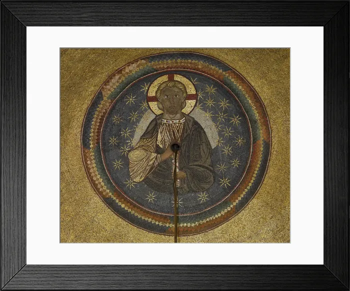 Framed Print : St Marks Basilica, Venice, by Unknown Artist, 10th Century, - Italy, Veneto, Venice, San Marco Basilica. Detail. Dome of Emmanuel