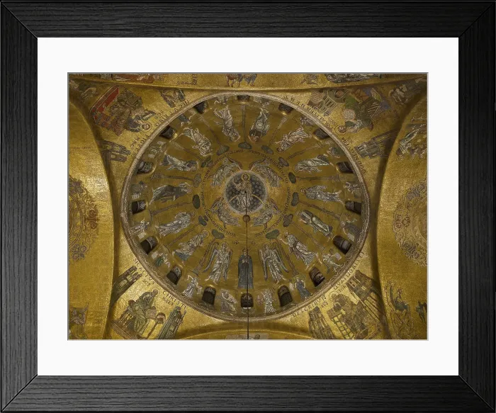 Framed Print : St Marks Basilica, Venice, by Unknown Artist, 10th Century, - Italy, Veneto, Venice, San Marco Basilica. Overall view. Central dome. Dome of the Ascension Framed Print : St Marks Basilica, Venice, by Unknown Artist, 10th Century, - Italy, Veneto, Venice, San Marco Basilica. Overall view. Central dome. Dome of the Ascension