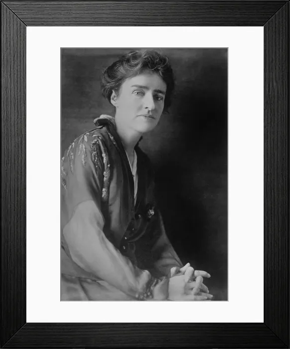 Framed Print : Jean Webster, wrote witty novels, most with young female protagonists of good character