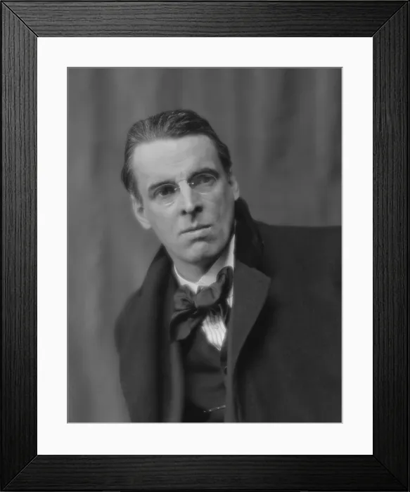 Framed Print : William Butler Yeats, Anglo-Irish poet. Photograph by Arnold, Genthe, Mar. 31, 1914 (BSLOC_2016_8_145)