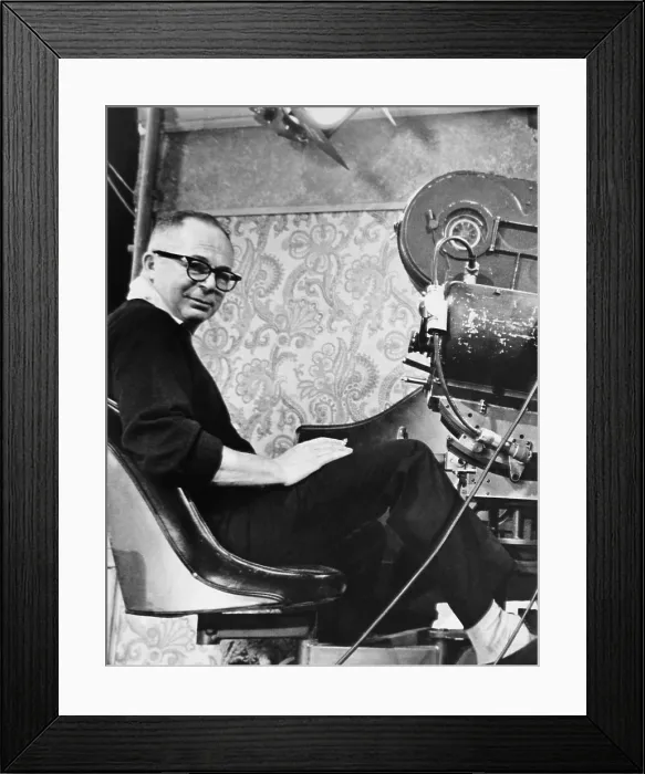 Framed Print : IRMA LA DOUCE, director Billy Wilder on set, 1963
