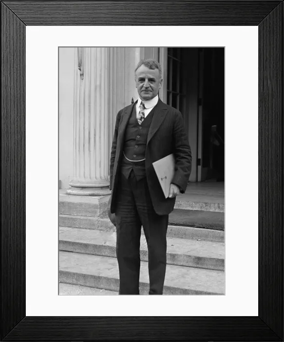 Framed Print : Dwight W. Morrow, head the Morrow Board, formed by President Coolidge in Sept. 1925