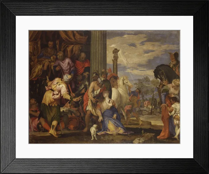 Framed Print : Martyrdom of Santa Giustina, by Paolo Caliari known as Veronese, 1555 - 1560, 16th century, oil on canvas. - Italy, Veneto, Padua, Civic Museum. Whole artwork view Framed Print : Martyrdom of Santa Giustina, by Paolo Caliari known as Veronese, 1555 - 1560, 16th century, oil on canvas. - Italy, Veneto, Padua, Civic Museum. Whole artwork view