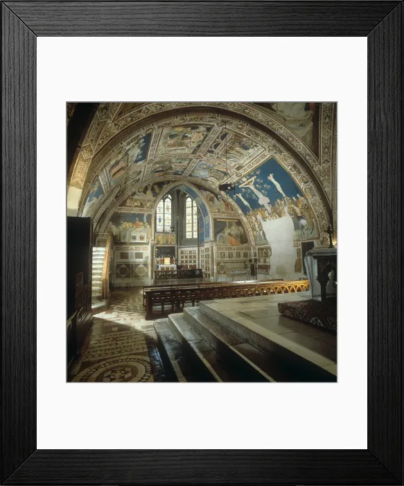 Framed Print : Cycle of the Passion of Christ, by Pietro Lorenzetti, 1320 - 1322, 14th Century, fresco - Italy, Umbria, Assisi, Saint Francis Basilica, Lower Basilica. Whole artwork view