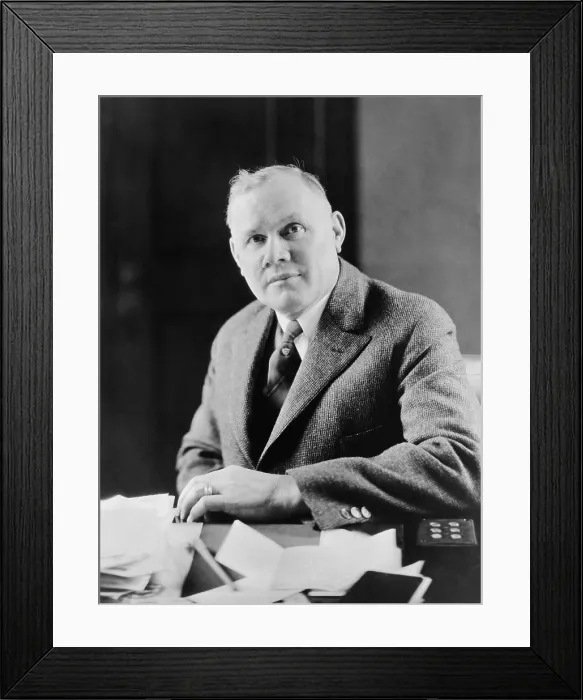 Framed Print : William Green in his office in the American Federation of Labor headquarters, Jan 29, 1929. Washington, D.C. (BSLOC_2016_8_47)