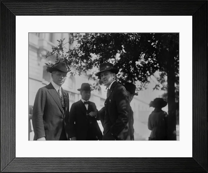 Framed Print : William Z. Foster, a leader of the Great Steel Strike of 1919, in Washington, D.C. Oct. 3, 1919. He lead the National Committee for Organizing the Iron and Steel Workers