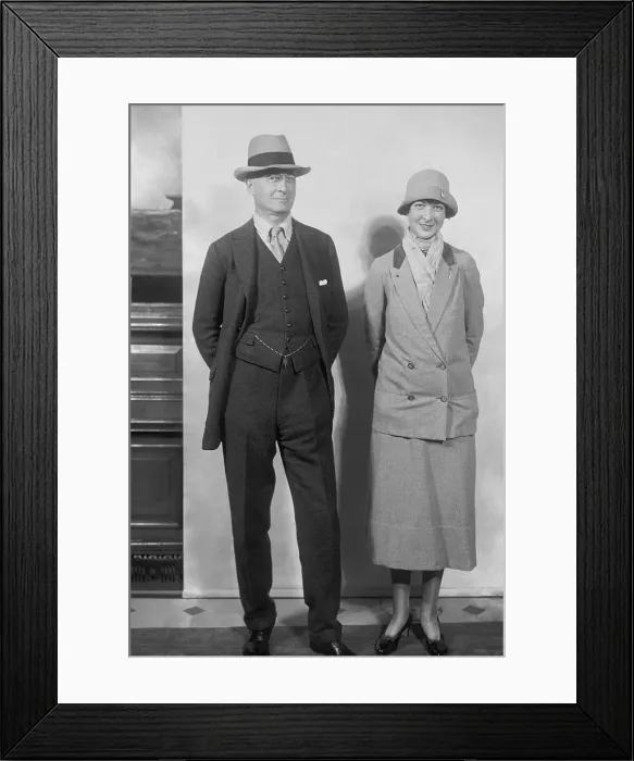 Framed Print : Bernard Baruch and his daughter Renee Baruch, in the 1920s Framed Print : Bernard Baruch and his daughter Renee Baruch, in the 1920s