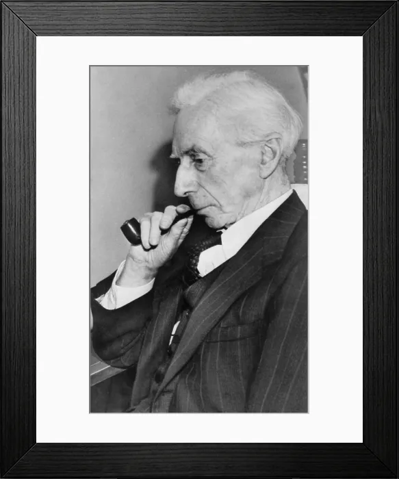 Framed Print : Bertrand Russell, British philosopher, historian, social critic, and political activist, c. 1940