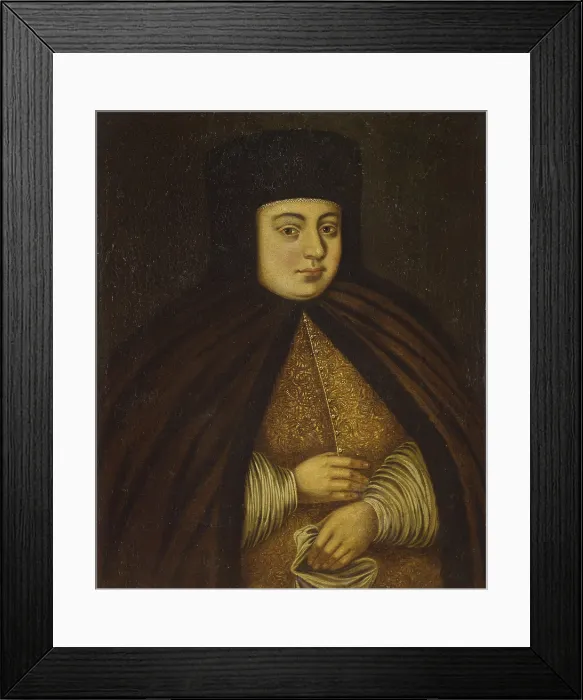 Framed Print : The Tsarina Natalya Kirillovna Naryskina, by unknown artist, 1680-1720, 17th-18th Century, oil on canvas - Russia, Moscow, Saint Petersburg's State Hermitage Museum